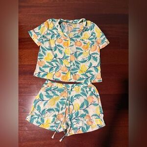 Lemon Print Pyjama Set
